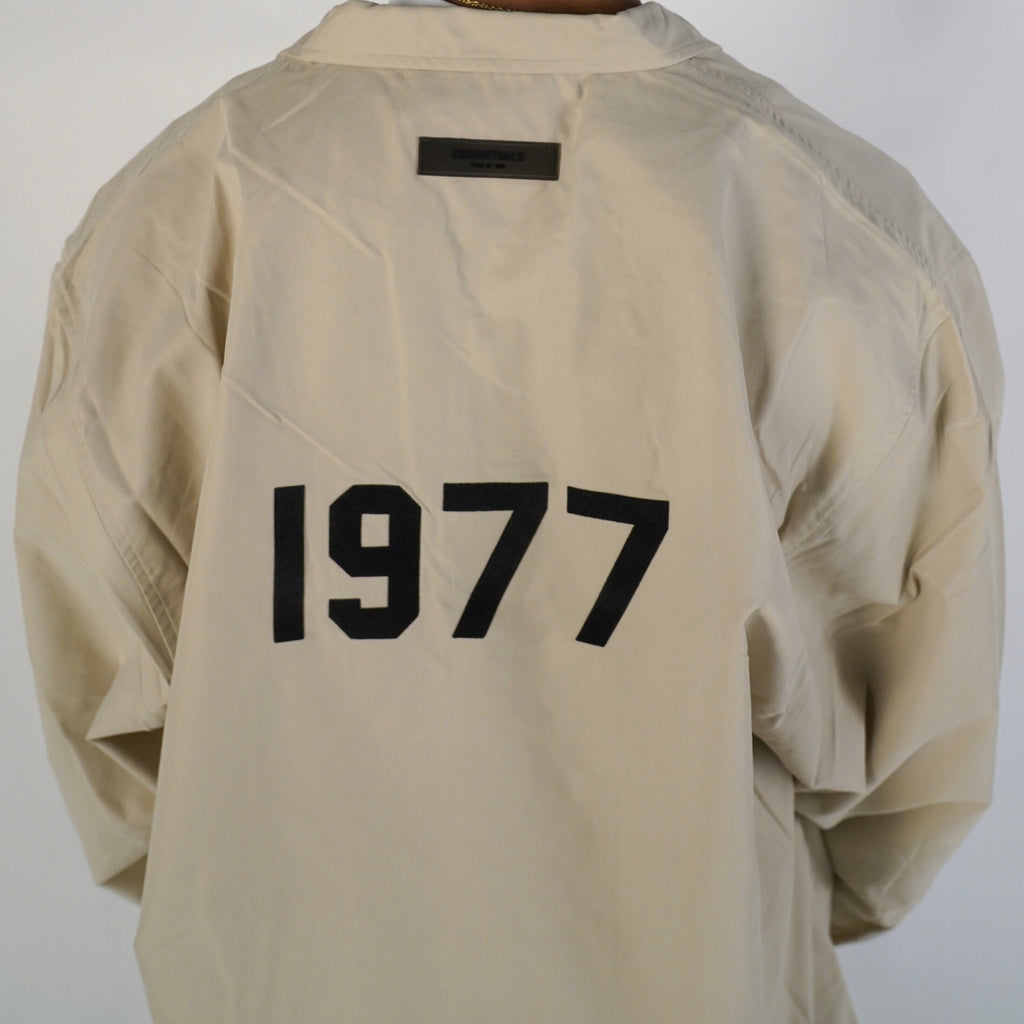 Fear of God Essentials FW20 Coach Jacket 1977 Wheat