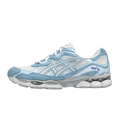 ASICS Gel-NYC Cream Arctic Sky sneakers in sky blue and cream, side view