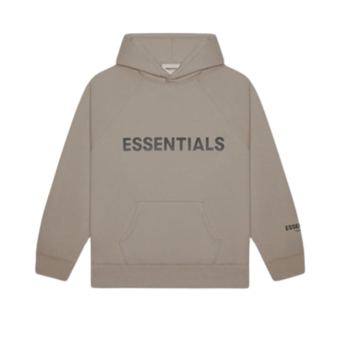 Fear of God Essentials FW20 Hoodie Applique Taupe