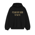 Fear of God Essentials FW24 Black Yellow State Hoodie