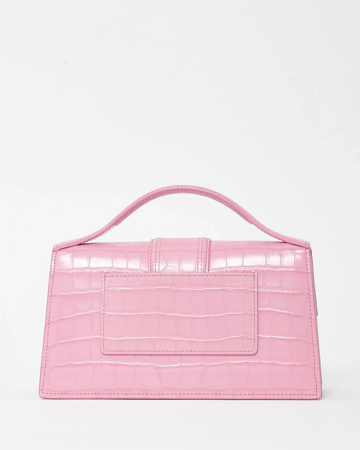 Jacquemus Le Grand Bambino Croco Pink