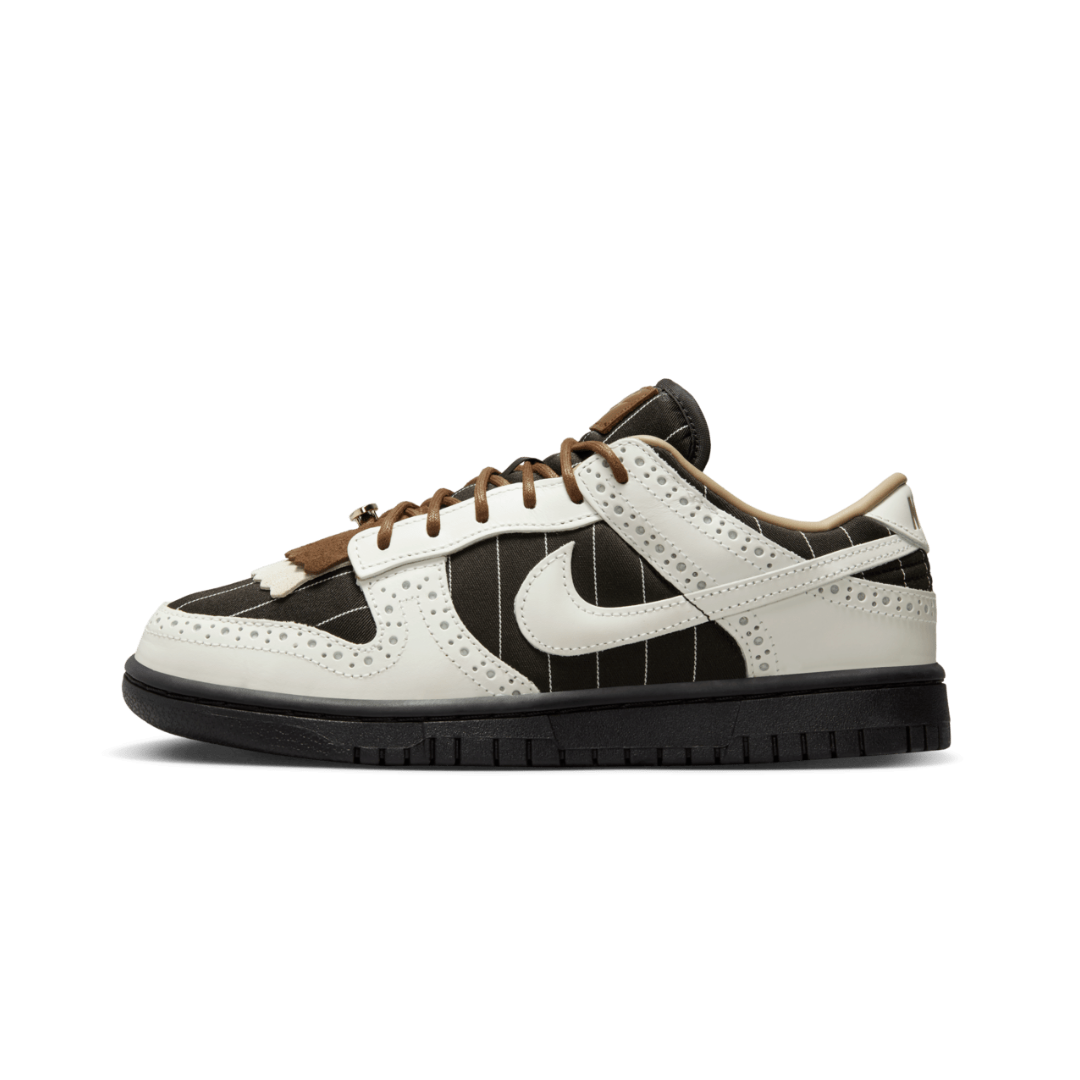 Nike Women's Sneakers Dunk Low LX Brogue Pinstripe