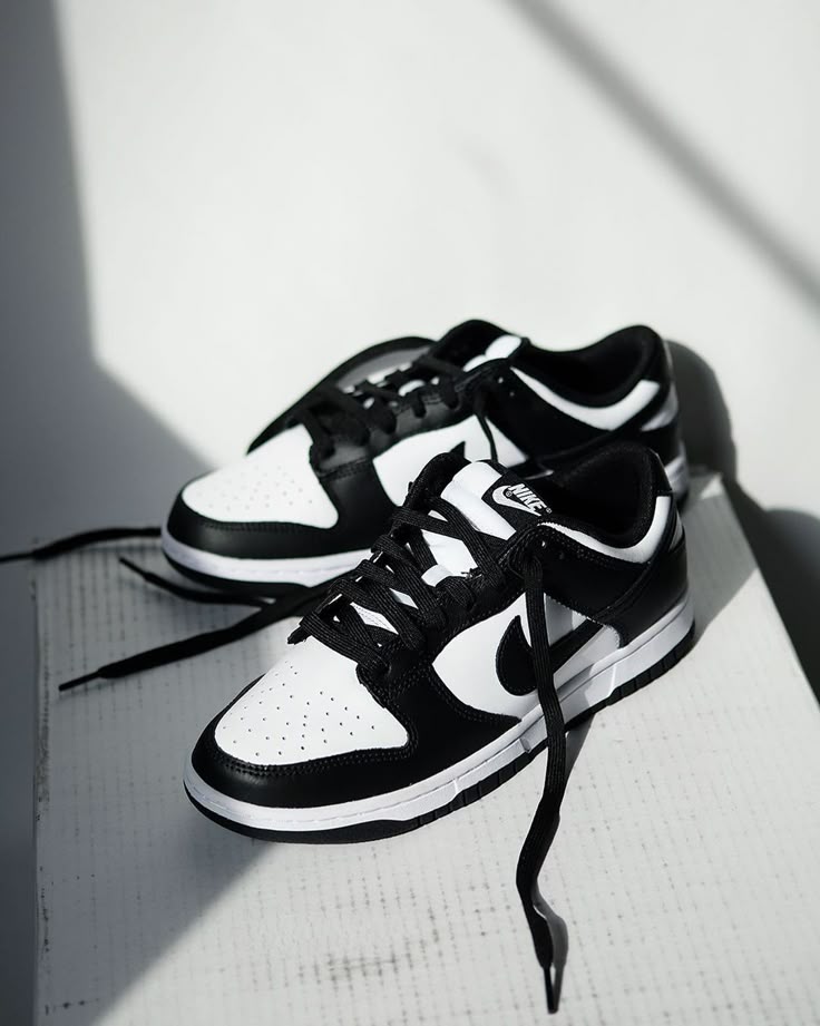 Nike Unisex Sneakers Dunk Low Retro White Black Panda